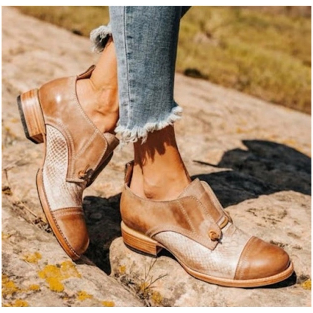 Freebird by Steven Mabel Women’s Sz 10 NWT Blush Western Oxford Shoes Slip On